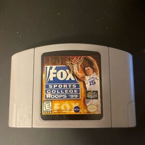 Nintendo 64 College Hoops 1999 Game Cartridge - Gray (Untested)